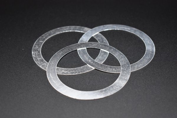 Three pure indium washers